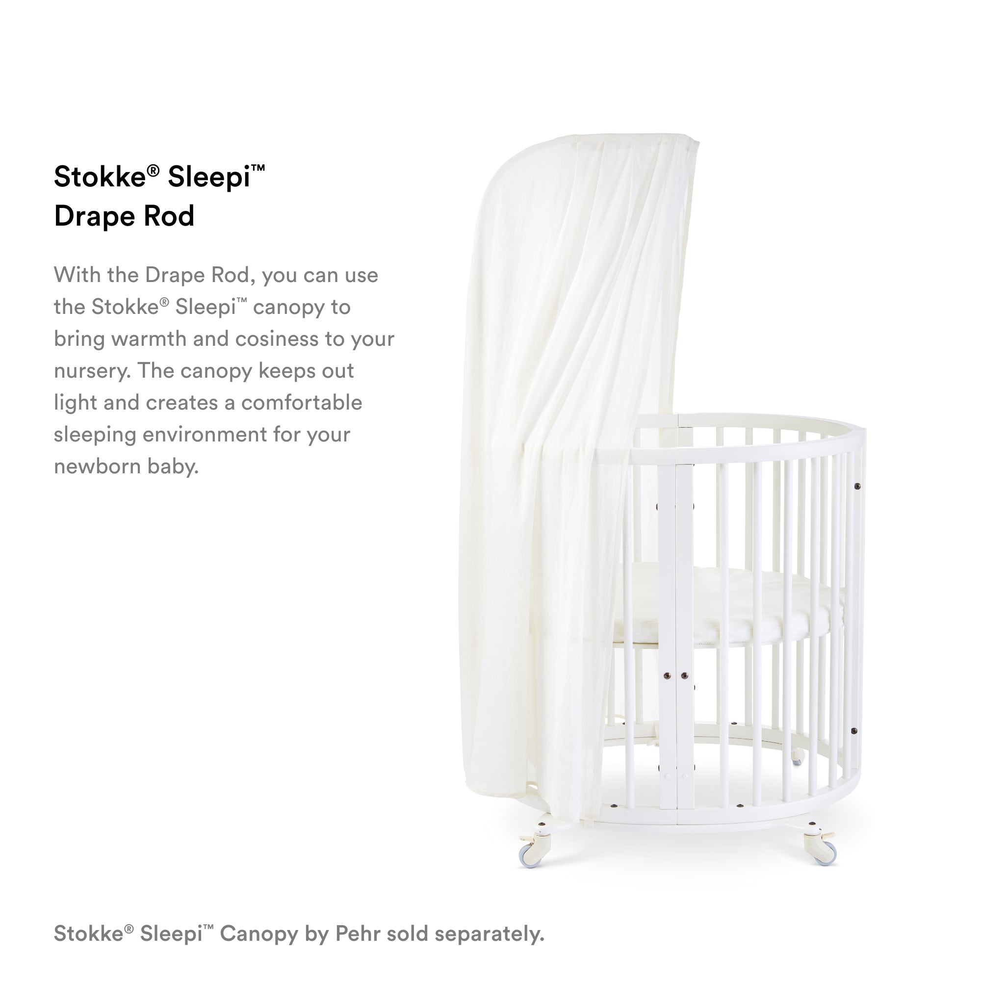 Sleepi Drape Rod V3 Warm Brown