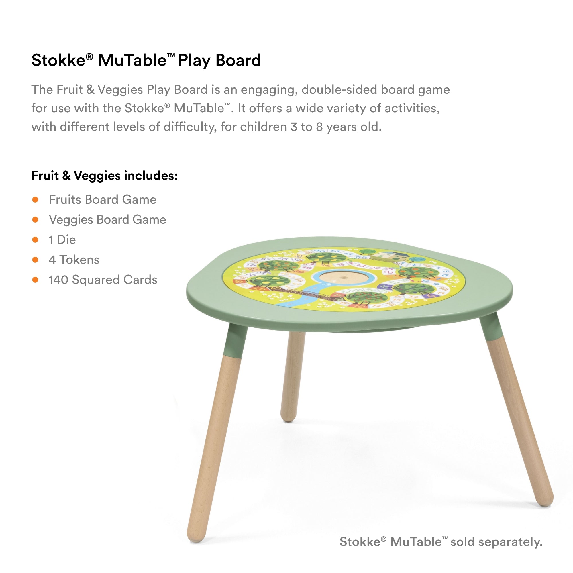 Stokke Mutable Play Board Fruit & Vegetable