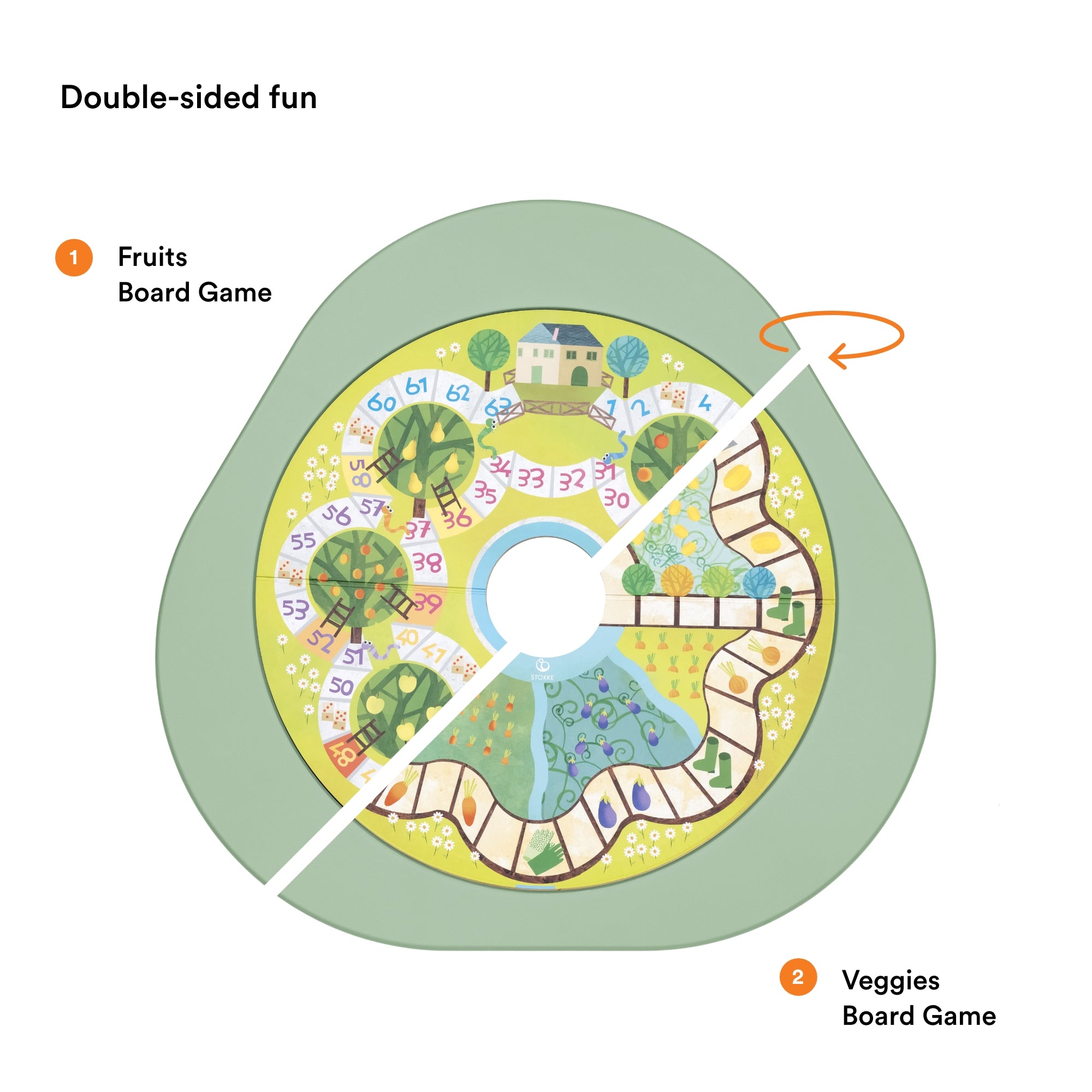 Stokke Mutable Play Board Fruit & Vegetable
