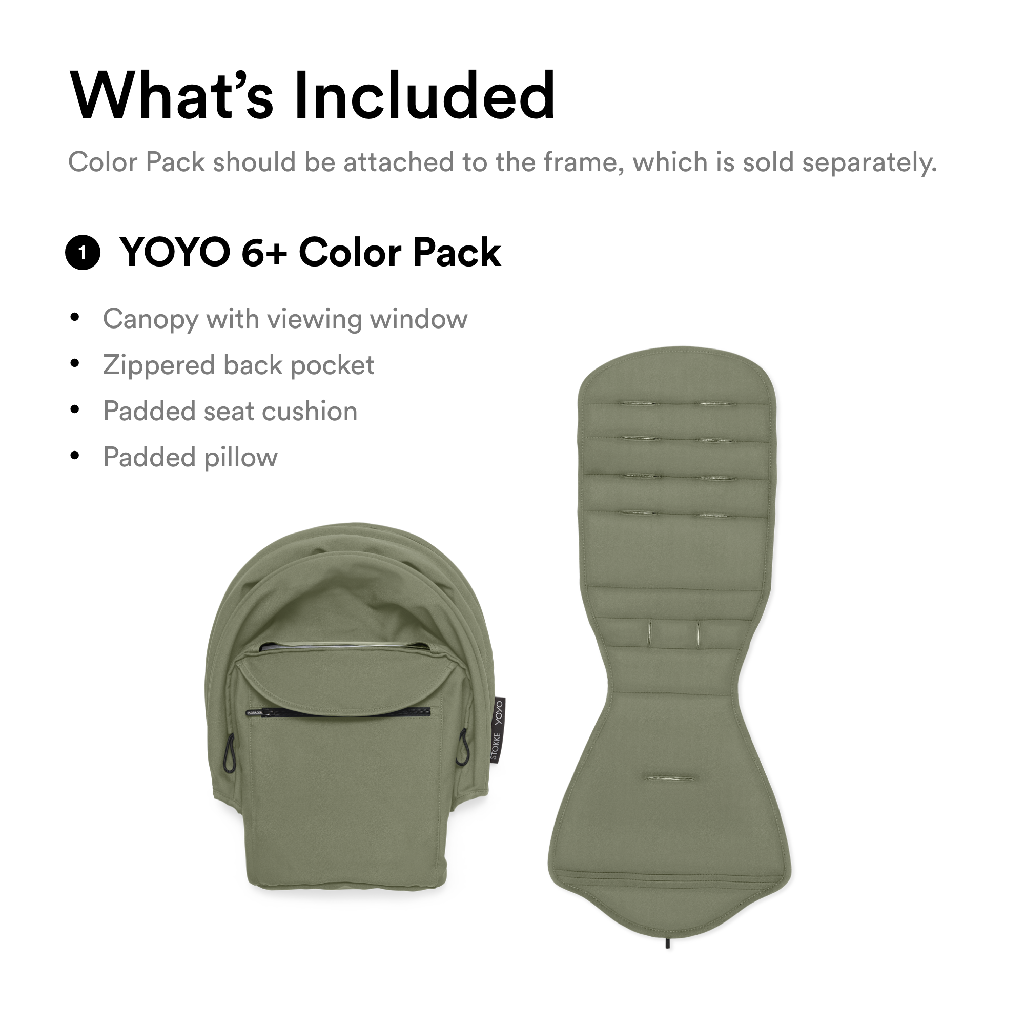 Stokke® YOYO 6+ color pack Olive