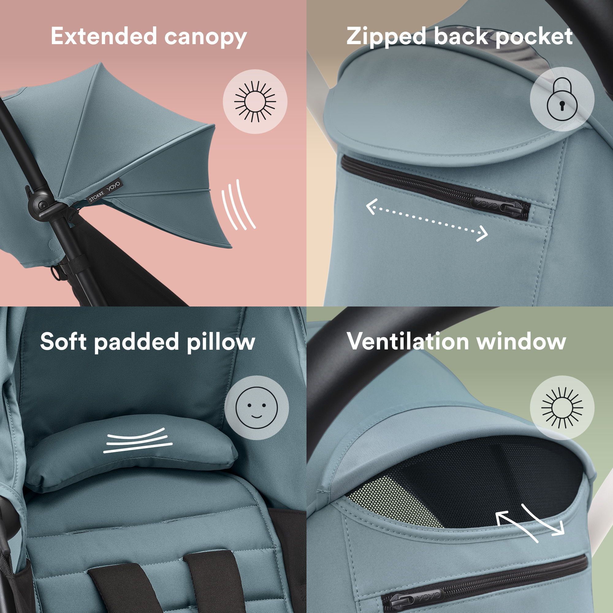 Stokke® YOYO 6+ color pack Aqua