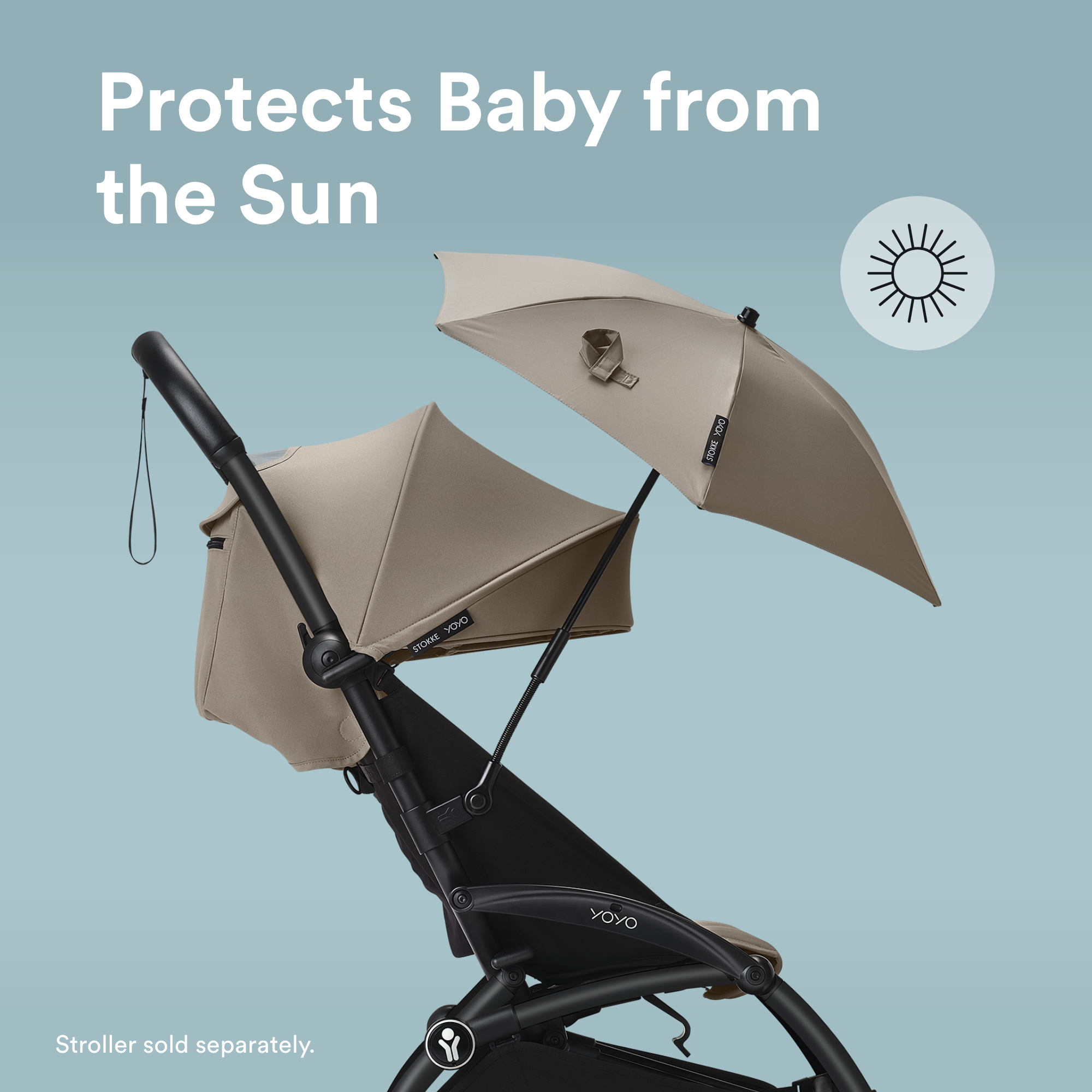 Stokke YOYO parasol - Taupe
