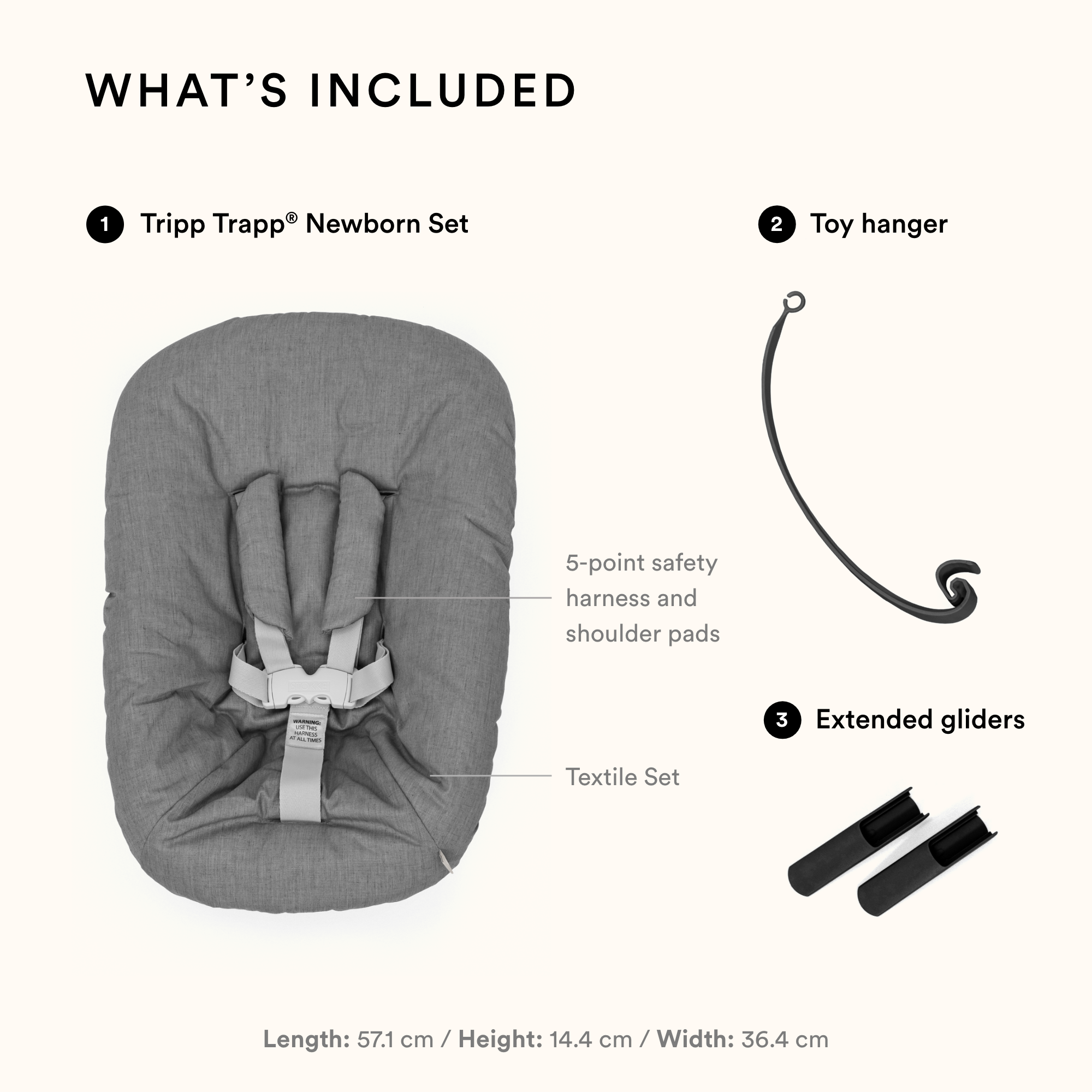 Tripp Trapp® Newborn Set Anthra
