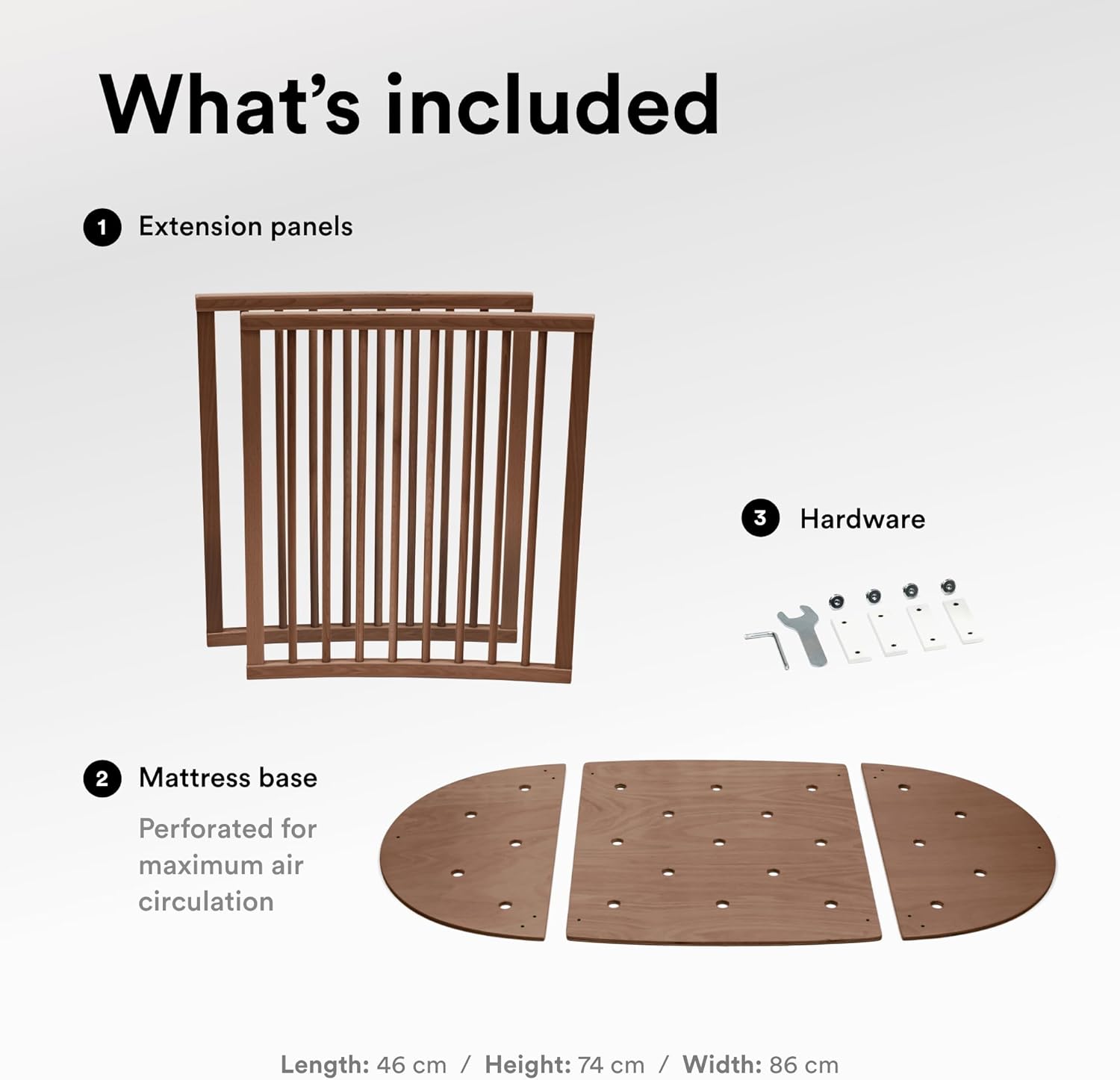 Sleepi Bed Extension V3 Warm Brown