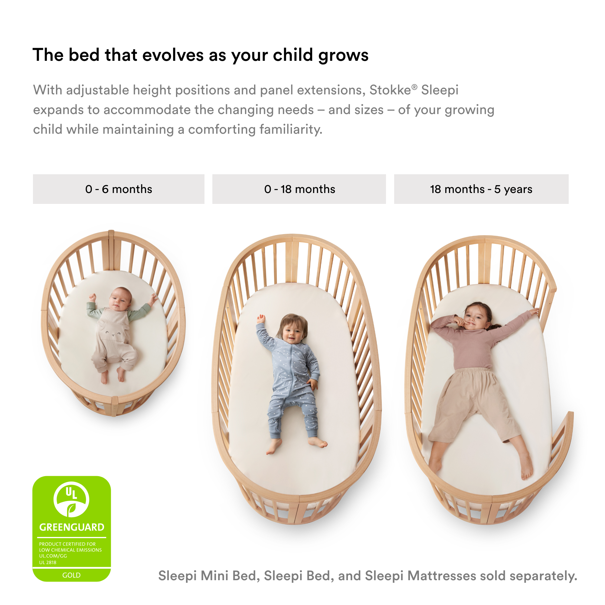 Stokke Sleepi Bed Extension Hazy Grey