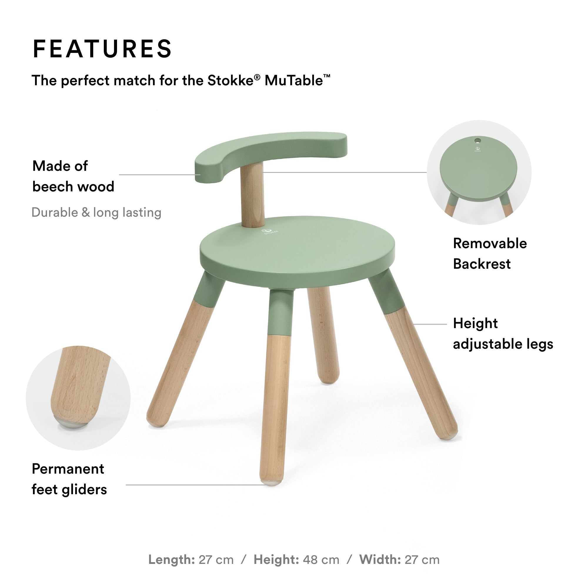 Mutable Chair Clover Green