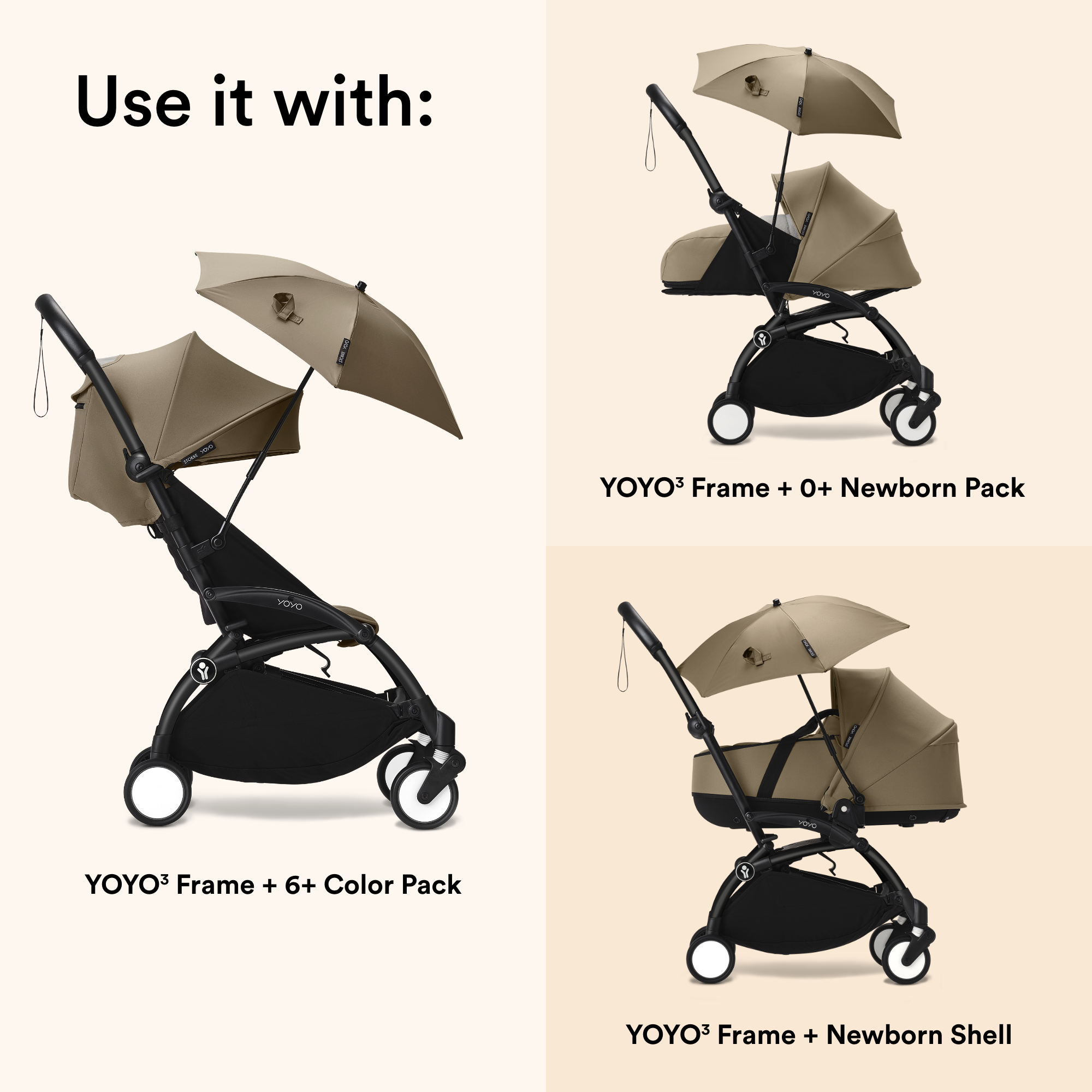 Stokke YOYO parasol - Toffee