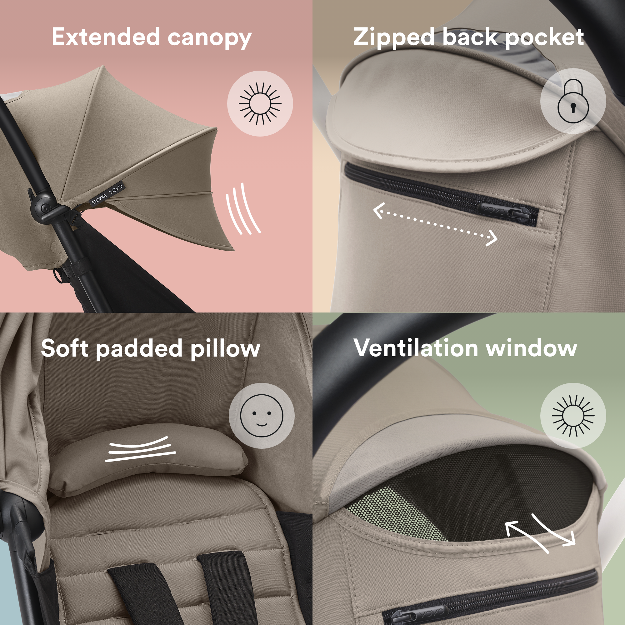 Stokke® YOYO 6+ color pack Taupe