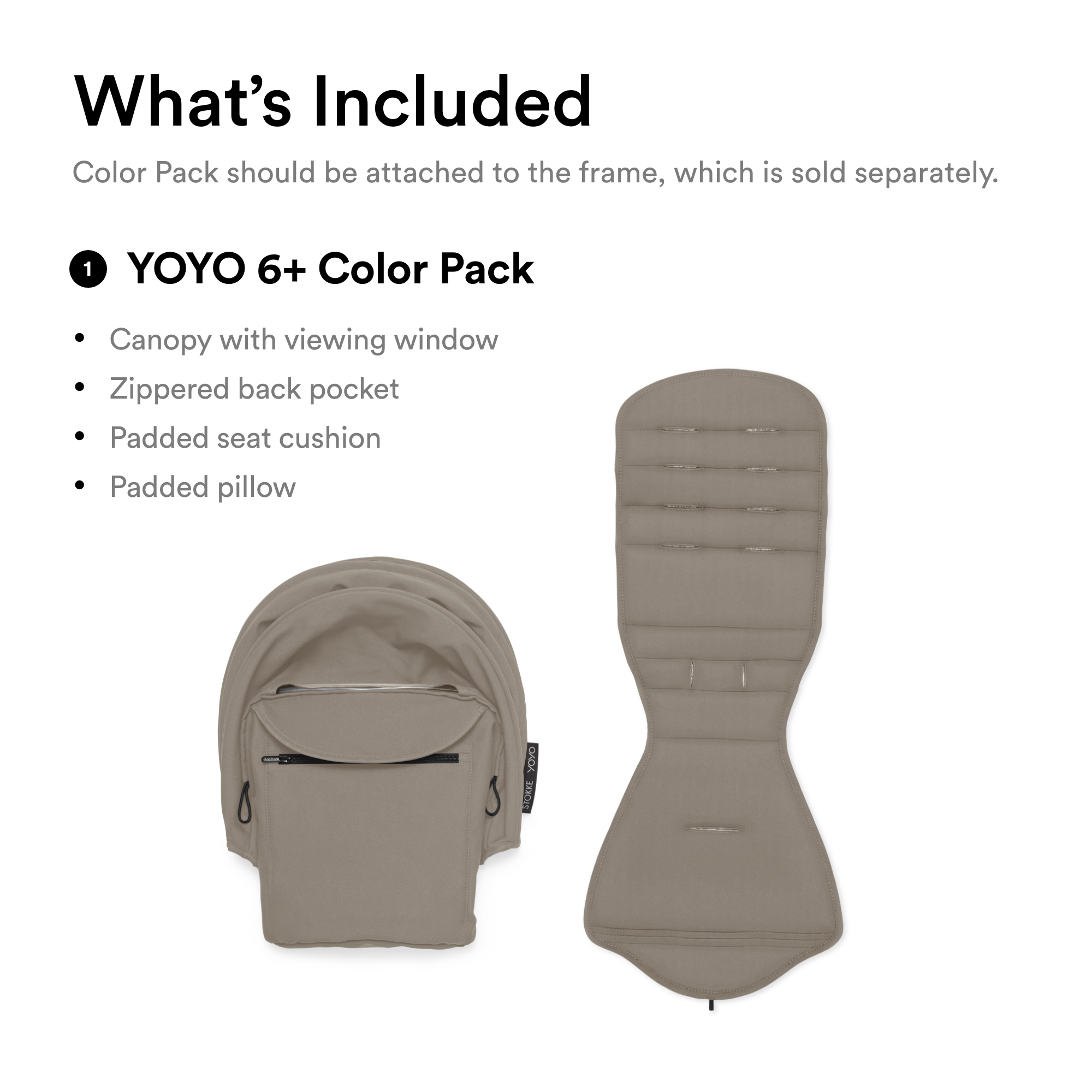 Stokke® YOYO 6+ color pack Taupe