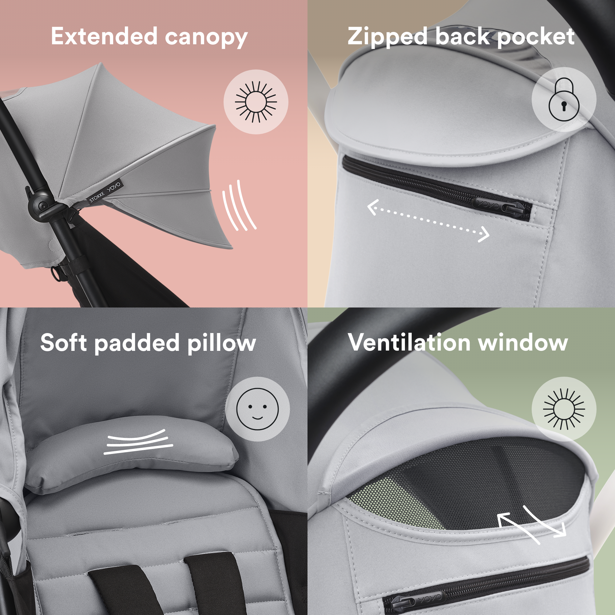 Stokke® YOYO 6+ color pack Stone