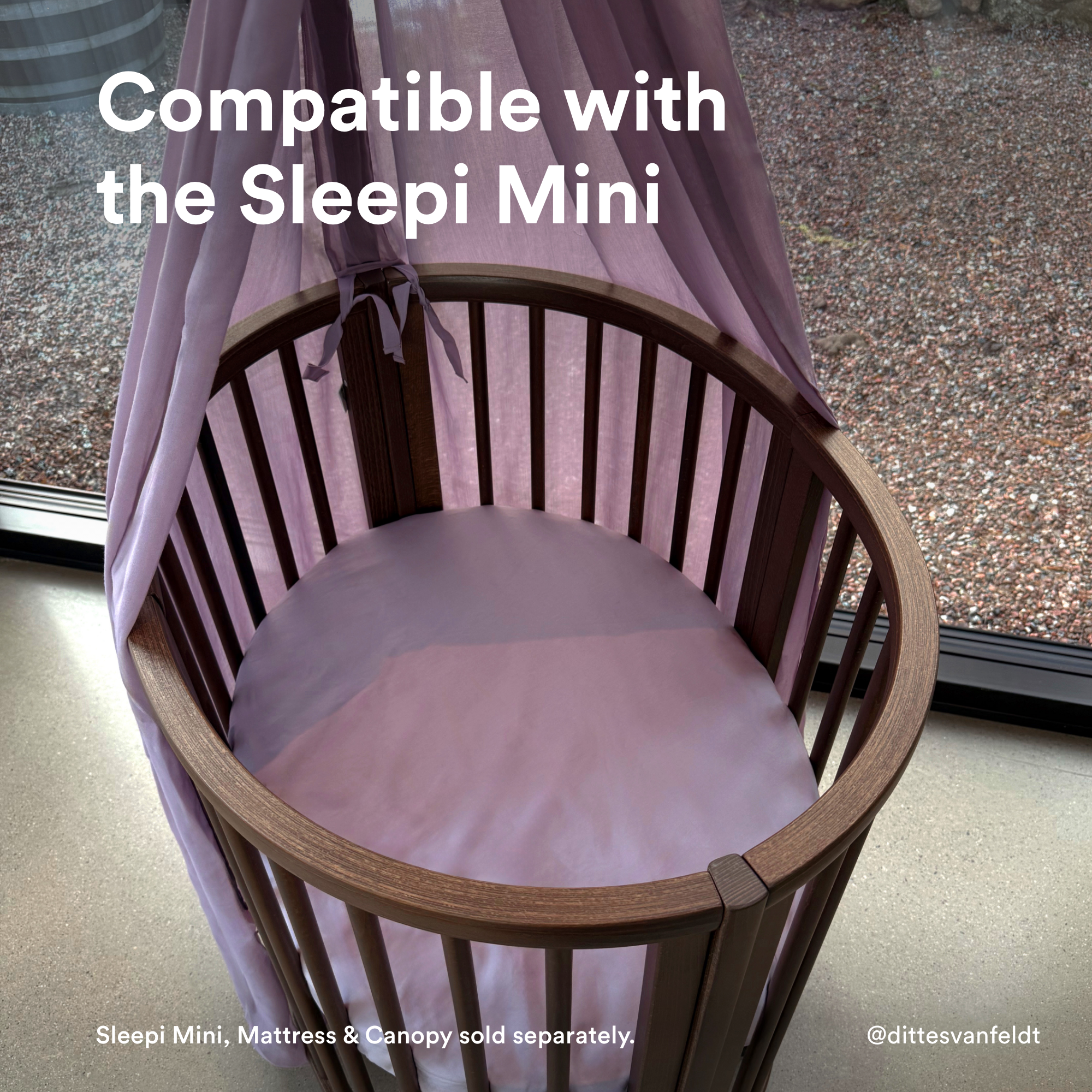 Sleepi Mini Fitted Sheet Lavender