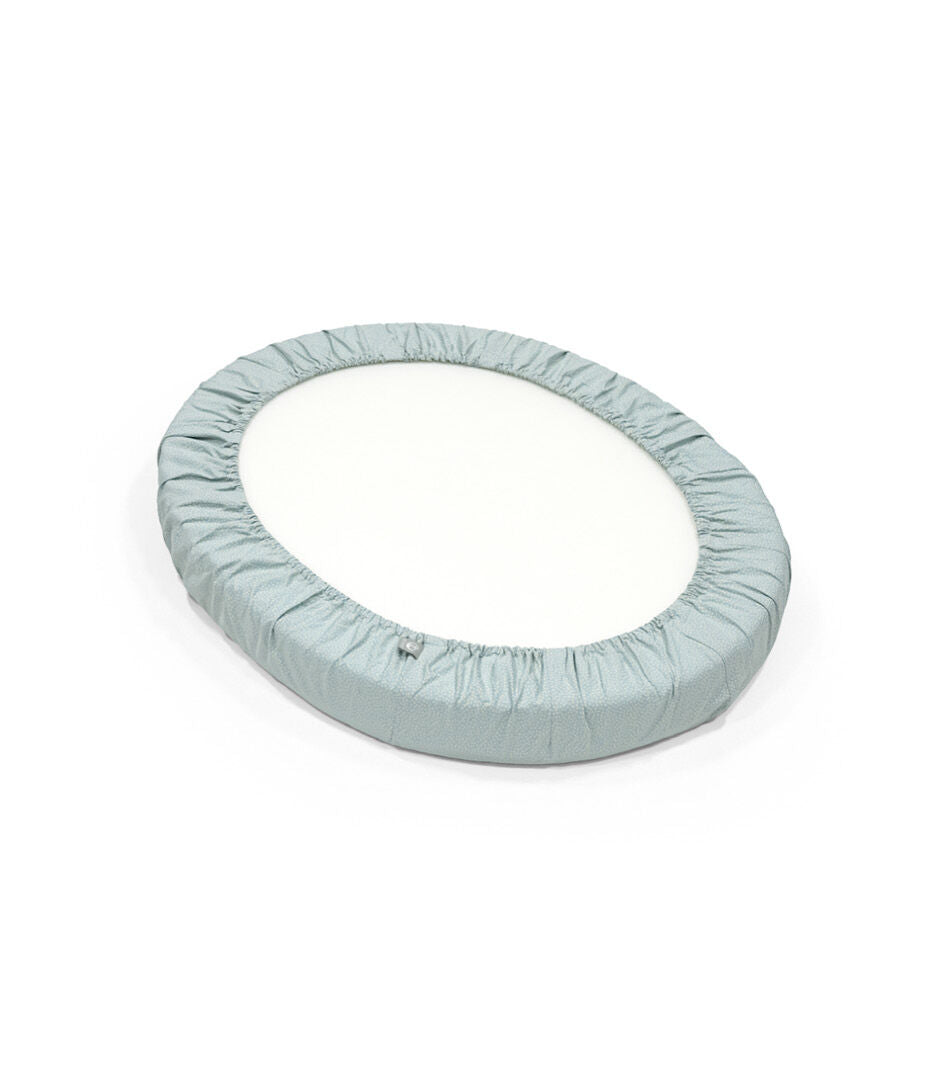 Sleepi™ Mini Fitted Sheet Dots Sage
