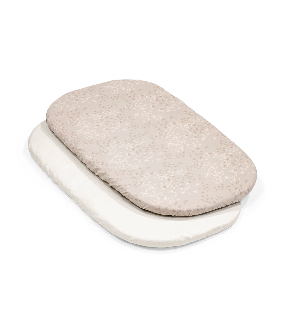 Snoozi Fitted Sheet 2-Pack OCS Vanilla Dandelion